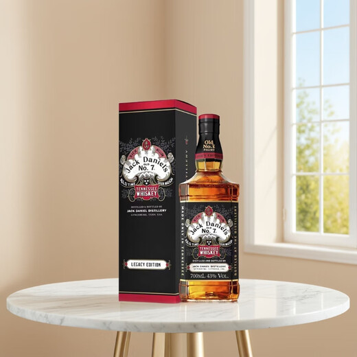 杰克丹尼（Jack Daniels）田纳西州威士忌 43度 调和型洋酒 传承限量版礼盒装 700ml*1瓶