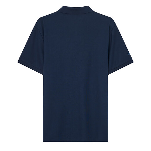 Henry Grant Henry Grant Panda Herren Sommer lässiger britischer Pendler Lapel Short Sleeve Polo Shirt Marine Blue (A-Perl-Perl-Baumwolle) 2xl 52