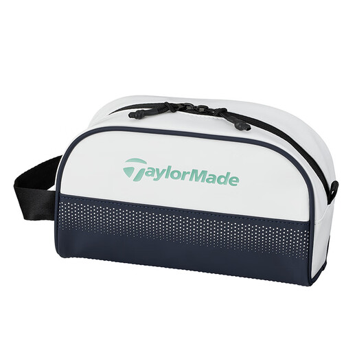Taylormade泰勒梅高尔夫球包2025新款男士新款运动golf配件便携收纳手拿包 M13533 黑色/白色 L26*W11*H14CM
