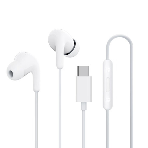 Xiaomi original typec wired headphones in-ear music sports headphones Huawei Honor Android Apple Universal Xiaomi Type-C headphones white