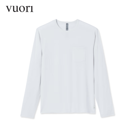 VUORI L/S Feather 飞奥力25春季新品男士休闲运动套头衫 V1048 霜灰/Frost Grey M 175
