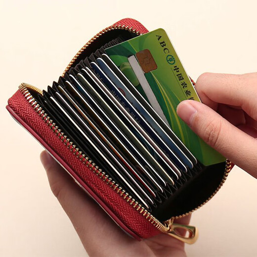 Bolsa de tarjeta Baiqixin para mujeres lindo 2025 nueva tarjeta de certificación tragamonedas múltiples tarjetas tragamonedas bolsas de tarjetas de billetera de monedas pequeñas bolsas de tarjetas de conejo 18 ranura para tarjetas + 2 posición de función