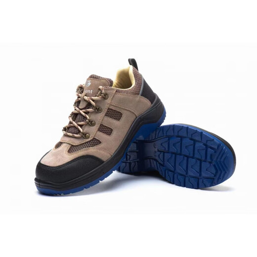 
Gubant safety shoes, four seasons men and women's labor protection shoes, steel toe, anti-smash, anti-puncture, oil-resistant, non-slip, breathable, anti-odor, gray 6624 36