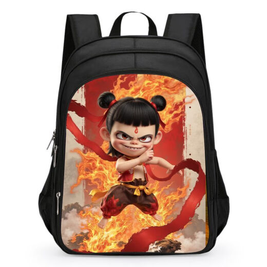 Disney (Disney) Nezha Devil Child Has Hai Ao Bing Primary School Students Schoolbag Boys Kindergarten Lightweight Large Capacity Grade 1,2,346 Nezha N31 Medium [Used in Grade 1,22]
