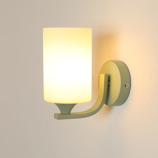 
Opuyuanxing bedroom bedside lamp modern simple led white light living room staircase aisle wall lamp hotel room wall lamp B684 flowers + white light 5W