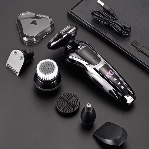 Cameo Elektrorasierer Herrenrasierer Ganzkörperrasierer Waschbar Schnellladung Auto Bartmesser Tragbarer Rasierer Rasierer Geburtstagsgeschenk für Freund