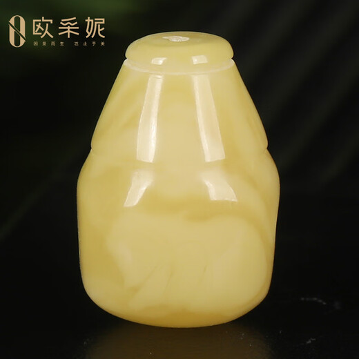 OUCERNY beeswax round beads old flower wax barrel beads oval old beeswax single beads natural beeswax tee accessories single diy A8357 (beeswax tee)