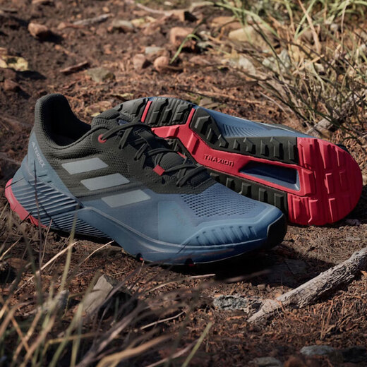 阿迪达斯 （adidas）男鞋2025夏季新款TERREX户外越野运动鞋帮网眼透气休闲鞋登山鞋 IH3880奇迹青灰 40 (245mm)
