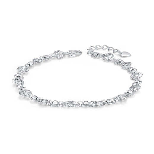 BOC Yijin PT950 hollow four-leaf clover platinum bracelet for women, platinum bracelet, birthday and Valentine's Day gift for girlfriend and wife. Platinum hollow four-leaf clover bracelet gold weighs about 4.35g.