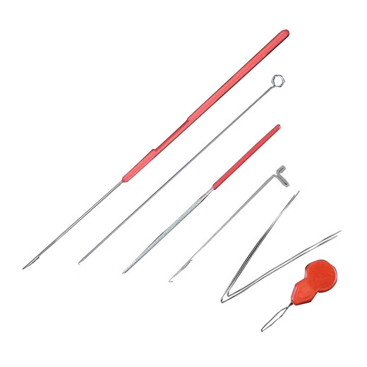 Jingji Wenwan beading tool set jewelry needle threading bracelet bracelet steel wire lead three-way Buddha head crochet three-way crochet hook 6-piece set