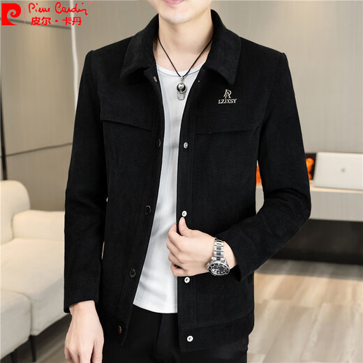Pierre Cardin Men's Jacket Men's Spring and Autumn Trendy Casual Lapa Caet 2025 New Spring Men's Top LJK695 Gray XL [Adecuado para 120-135Jin [Jin iguala 0.5 kg]]]