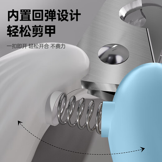 HELLOJOY cat nail clipper special LED light pet cat and dog nail clipper with light to see the blood line to prevent cuts, blue