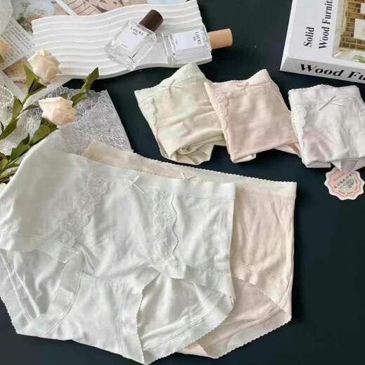 Dinghara Huizhixin 7029 Sous-vêtements pour filles en dentelle douce modale modale Mid-waist Girl Briess Boutique Boîte 5 pièces