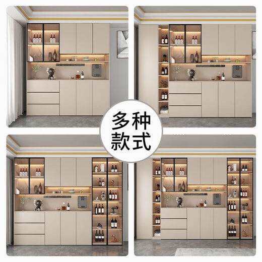 笙苑2025新款餐边柜高柜玄关柜现代餐厅客厅酒柜收纳柜储物柜 送货入户+包安装 型号13240*40*220