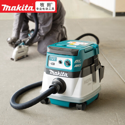 Makita Makita DVC867LZX4 Batería de litio Valógrafo recargable de grado industrial Filtro de aspiradora húmedo y seco DVC867LZX4 El metal desnudo no incluye batería y carga