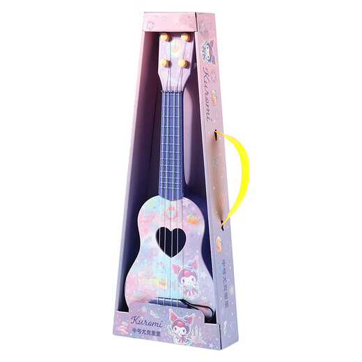LZJV Sanrio Kulomi Ukulele Guitarra para la guitarra Instrumento musical jugable Toy Princesa Aisha Girl Gift New Kulomi Medium 44cm
