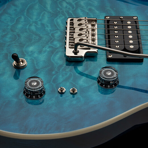 PRS Indonesische neue Rock -E -Gitarre Ebony Feneer SE Custom 24 Quilt Serie Dual Coil C844qqeiblb Lake Blau