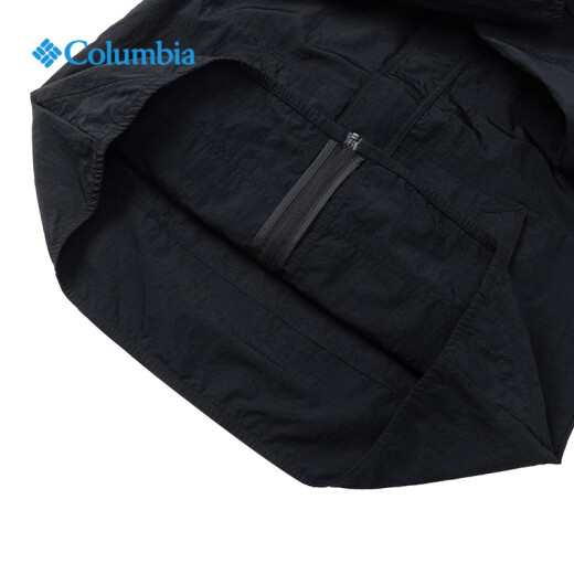 Columbia哥伦比亚外套男户外2025春夏新品拒水透气休闲运动连帽夹克WE4839 011 /黑色 M /175/96A
