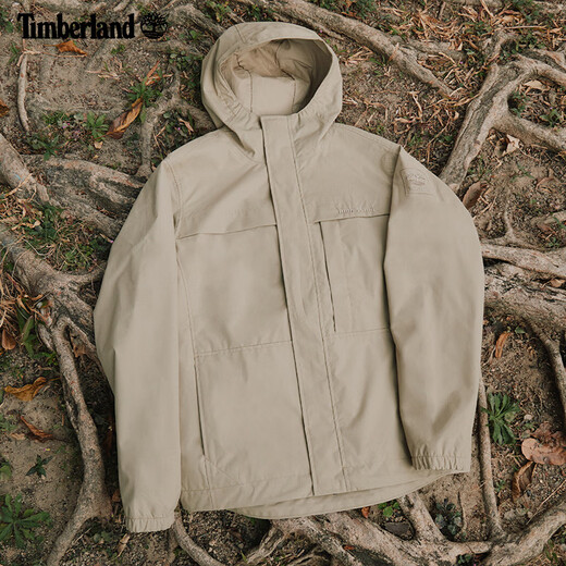 添柏岚（Timberland）官方男装机能风冲锋外套户外防水防风夹克|A695W A695WDH4/甘草黄 XL