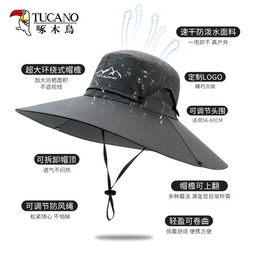 Pic grand chapeau de protection du soleil chapeau de soleil homme de pêche de pêche pour hommes