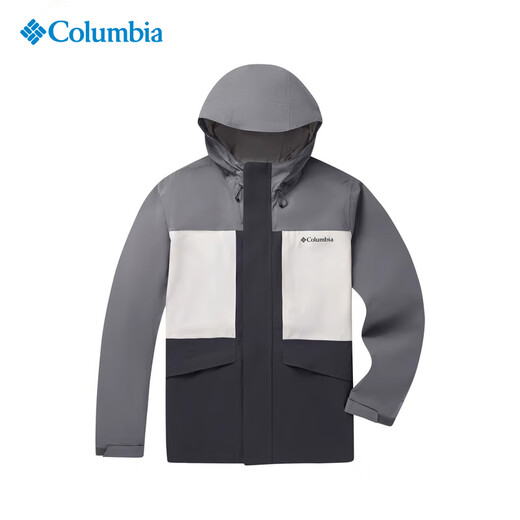 Columbia哥伦比亚单层冲锋衣男25春夏新品户外防水防风耐磨连帽夹克XE4839 012 S 170/92A