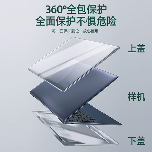Baiyixing is suitable for Apple Macbook protective case Air/Pro laptop case M4 film M3 accessories M2 bag M1 high-end frosted white national color Tianxiang full-package anti-fall A1466/A1369 (13.3 inches)
