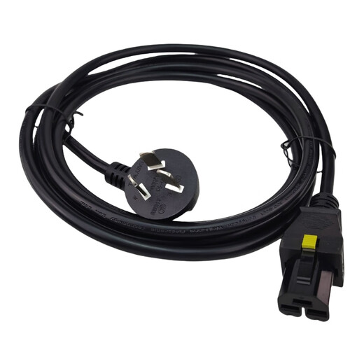 TLDPLUG华为CE16800 16804国标16A弯公头3米专用电源线HVDC3/PDU-C20公头 国标弯头16A 转 HVDC3 长度 3 米