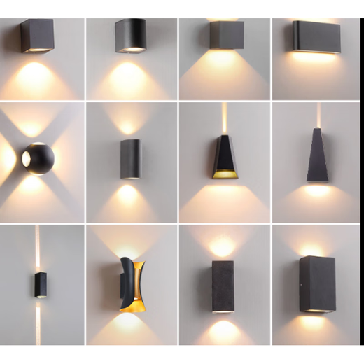 Aoyanlai Modern Simple Outdoor Impermevas Led Luce Wall Hotel Creative Aisle Corridor Sala de estar Lámpara de pared de la pared de la pared 1688-12W 1W