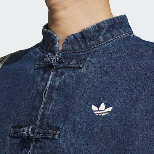 阿迪达斯 （adidas）运动  三叶草  男女蛇年新年款CNY新中式盘扣宽松外套 jz9928 均码 xxs