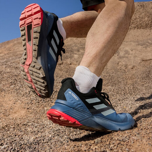 阿迪达斯 （adidas）男鞋2025夏季新款TERREX户外越野运动鞋帮网眼透气休闲鞋登山鞋 IH3880奇迹青灰 40 (245mm)