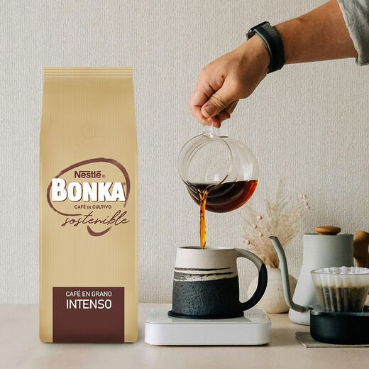 Nestlé (Nestlé) importé d'Espagne Nestlé Beffes de café rôties rôties de basilic alcoolique rôtie profonde 1kg sans grincement sans broyage 1391 Rôti profond