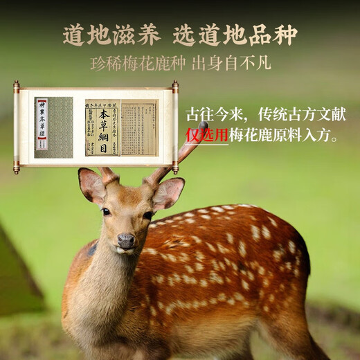 
Yilu Plum Blossom Fresh Deer Antler 100g first stubble with blood, whole piece of wine, cut into pieces, soaked in wine, source direct delivery