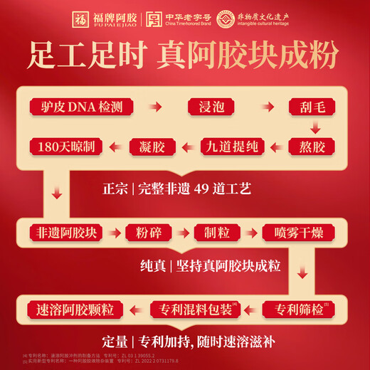 福牌阿胶速溶阿胶颗粒100%纯阿胶3g*10袋/盒女人补气血养血东阿镇驴胶补血阿娇颗粒不是粉礼盒送礼女友老人520礼物实用母亲节送长辈减肥京东大药房京东自营医药馆黑色星期五