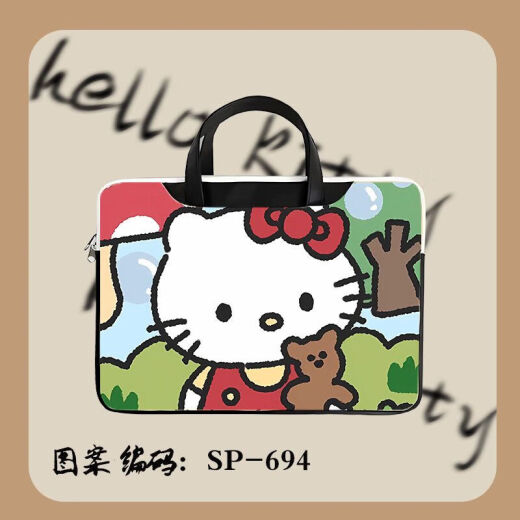 仙僖俫电脑包防水防震防摔猫手提包凯蒂百 SP-719 15.6英寸