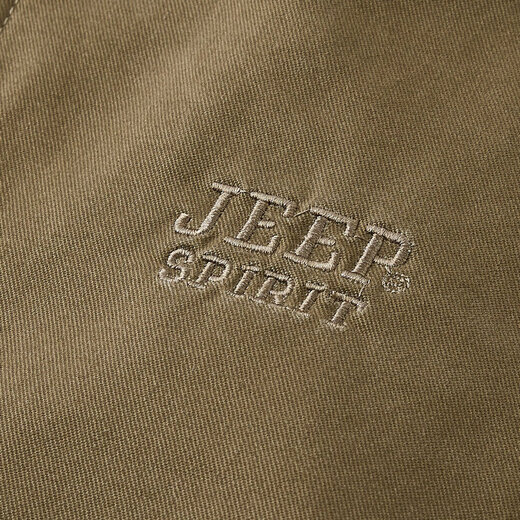 Jeep (JEEP) fleece jacket men's winter warm thickened pilot jacket pure cotton workwear casual cotton coat men's large size cotton jacket camel XL recommended weight 150Jin Jin equals about 0.5 kg