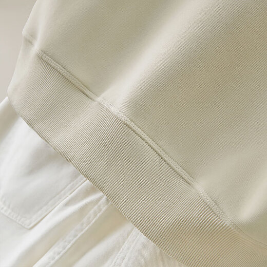 
Cypress House round neck jacket 2025 autumn new women's single-breasted simple age-reducing loose baseball uniform