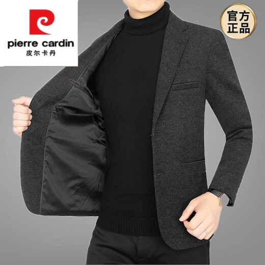 Pierre Cardin Frühling und Herbst neuer Männeranzug mittlerer Altersumbieter Middle Casual Woll Slim Anzug Jacke grau Brown L8188 S 165 (90-105Jin [Jin gleich 0,5 kg])