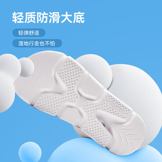 ANTA Children's Boys Beach Shoes Big Children's Sandals 2025 Summer New Breathable Non-Slip Wear-Resistant Youth Open-Toe Sandals Era Blue/Anta White-1 33 Size