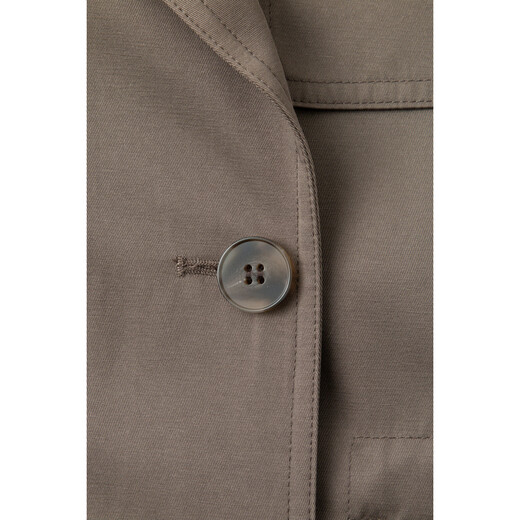 S EIFINI S EIFINI British style high-end mid-length windbreaker 2025 spring new slim casual Maillard jacket pumice gray L