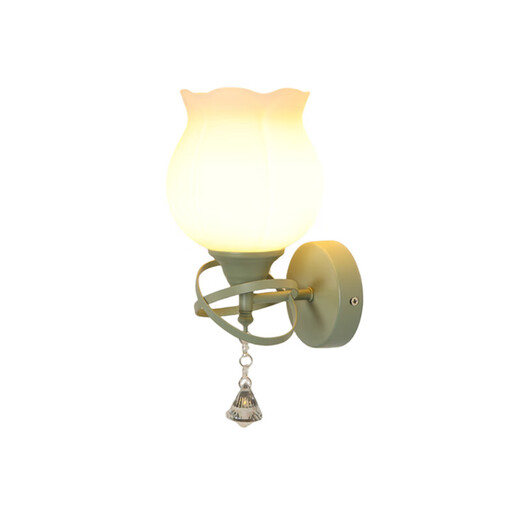 
Opuyuanxing bedroom bedside lamp modern simple led white light living room staircase aisle wall lamp hotel room wall lamp B684 flowers + white light 5W