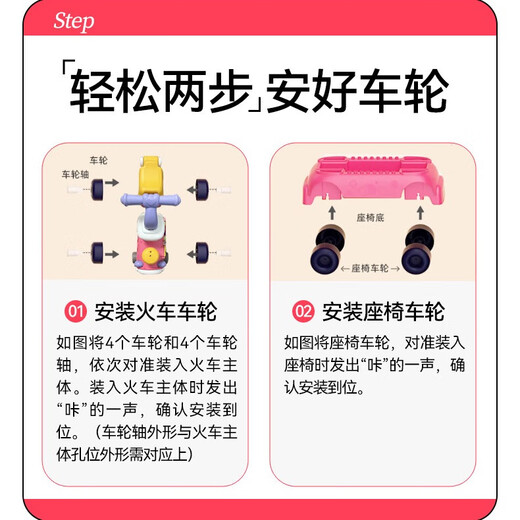 梦多福小火车玩具婴儿学步车幼儿周岁0-1岁儿童男女孩宝宝生日礼物早教