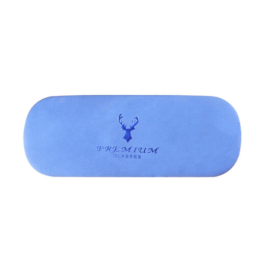 Eye box Reading glasses box Student women's glasses shell anti-fall boys' eyes box Light blue
