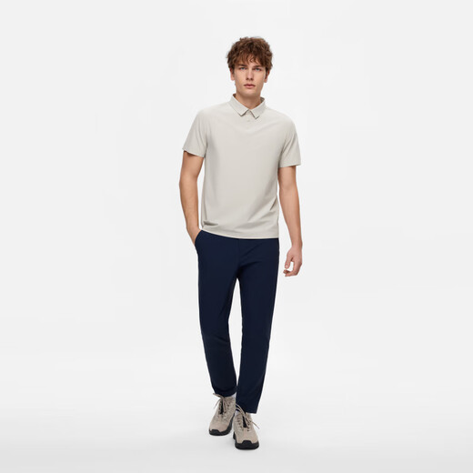 AIGLE艾高内搭上衣速干透汽吸湿凉感轻奢短袖男士高端 雾米色 BI653 L (180/96A)