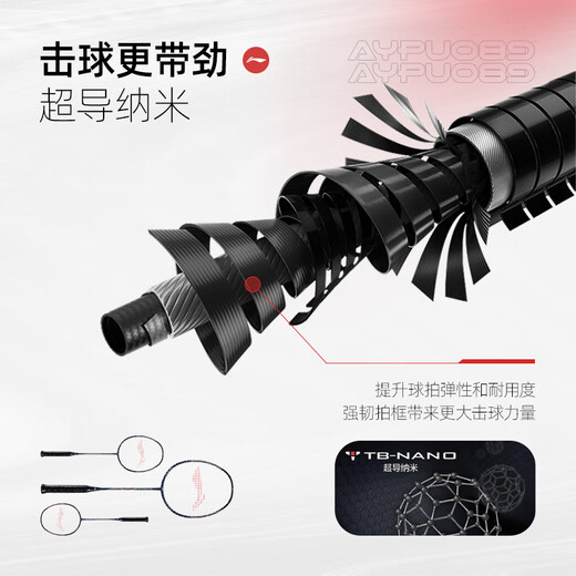 李宁（LI-NING）羽毛拍对拍全碳素双拍套装锋影系列超轻5U比赛训练拍白/蓝 已穿线