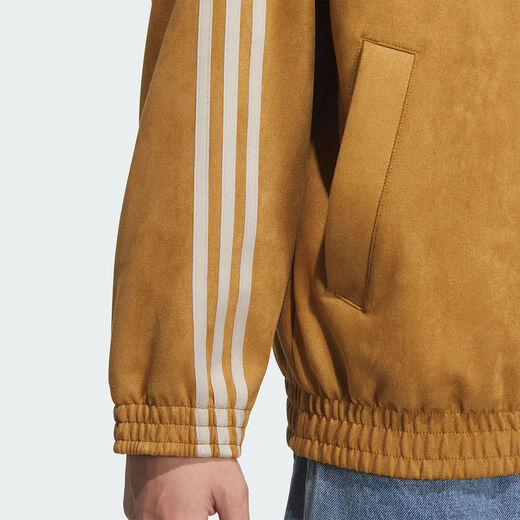 Adidas Casual Men's Clothing 2025 Spring Snake Nouvel An Nouveau Style chinois Sports Sports Loose Stand Collar veste Jacks JZ9926 / Rock Couche Bronze M