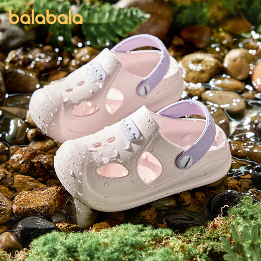Balabala Kinderlochschuhe Sommer Anti-Rutsch-Strandschuhe Baby Kleinkindschuhe Jungen und Mädchen Innenbadestellen