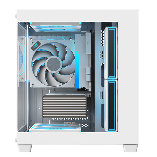AOC CG381W sea view room case matx column-free panoramic side view ITX computer main case high-value DIY desktop game e-sports water-cooled white main case small CG381W white M-ATX double-sided panoramic side view