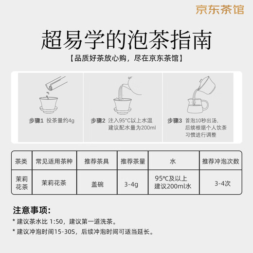 Zhang Yiyuan Tea Jasmine Tea Jasmine Fragrant Tea Extra Strong Fragrance Tea 50g Bag