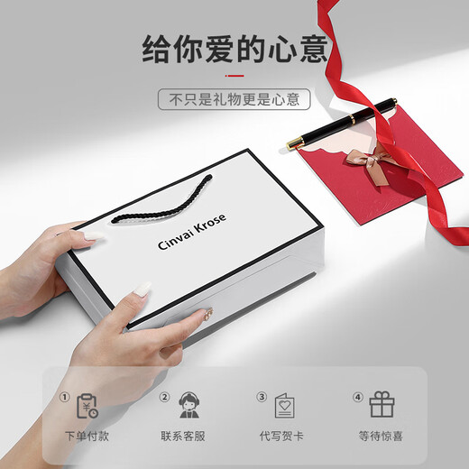Cinvai/Krose Offizielle Website Kleiner C/K Long Wallet Herren Kopfschicht Cowide Clutch Wallet integrierter Kartenbeutel Vatertag Geschenk Praktische CK Wallet-Schwarz [Geschenkbox Verpackung + Handtasche]