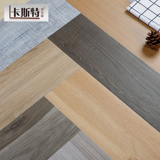 
He Hou's living room antique bricks, wood grain floor tiles, balcony, bathroom and dining room wall tiles, anti-slip straight edge imitation solid wood bedroom floor tiles GN15909 Others